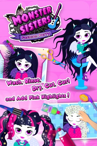 Monster Sisters 2 Home Spa - Rock Star Makeover - náhled