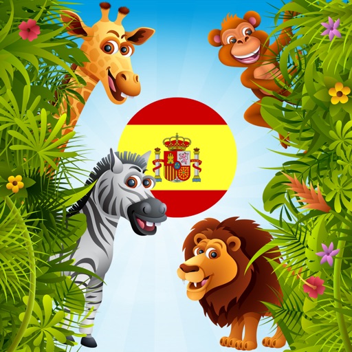 Niño aprende a deletrear el nombre animales y sonido en Español icon