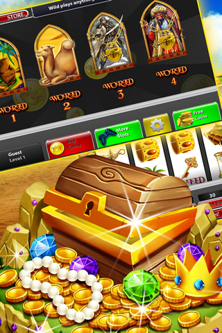 The New Desert Treasure Deluxe Slot - Win the Huge Jackpot! screenshot 2