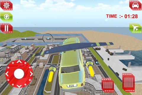Flying Limo Driving simulator 2016 screenshot 4
