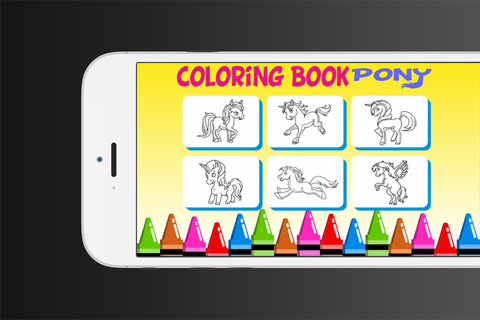 Unicorn Coloring Book Games screenshot 2