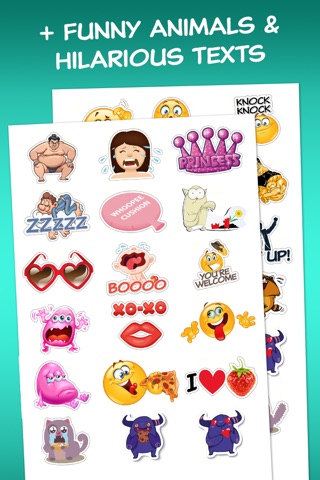 Big Emoji Stickers - Extra Funny Sticker Emojis for Messages & Texting screenshot 2