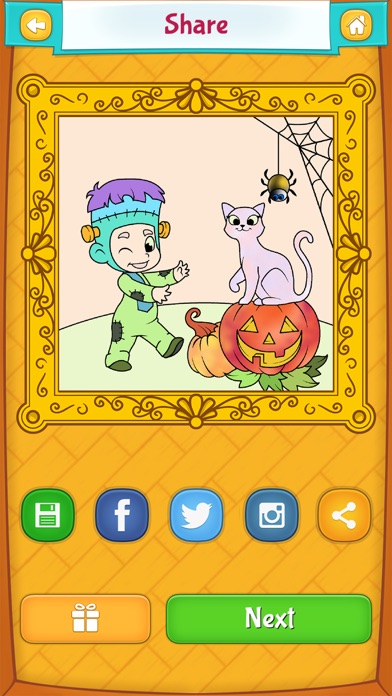 How to cancel & delete Halloween Coloring Sheets from iphone & ipad 4