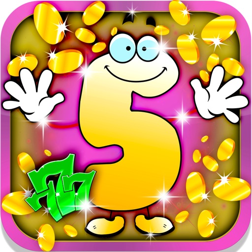 Lucky Math Slots: Join the digital coin gambling and guess the five tricky numbers iOS App