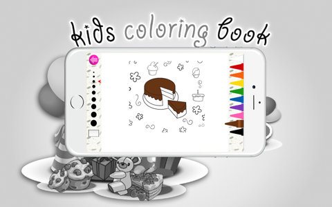 Coloring book (Cake) : Coloring Pages & Learning Educational Games For Kids Free! screenshot 3