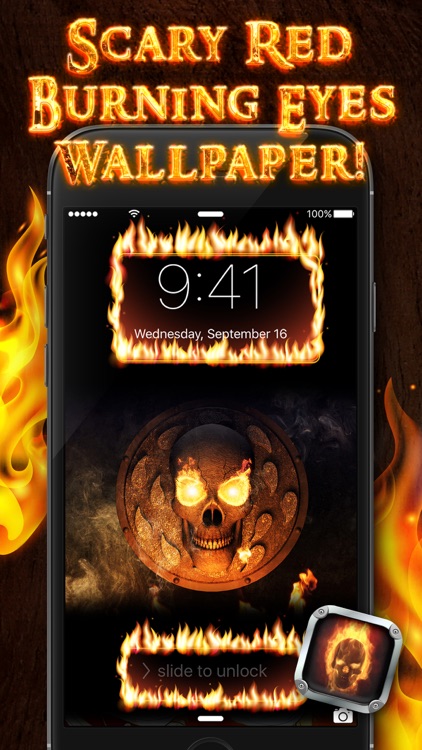 Skull on Fire Wallpapers – Cool Background Pictures and Scary Lock Screen Theme.s screenshot-3