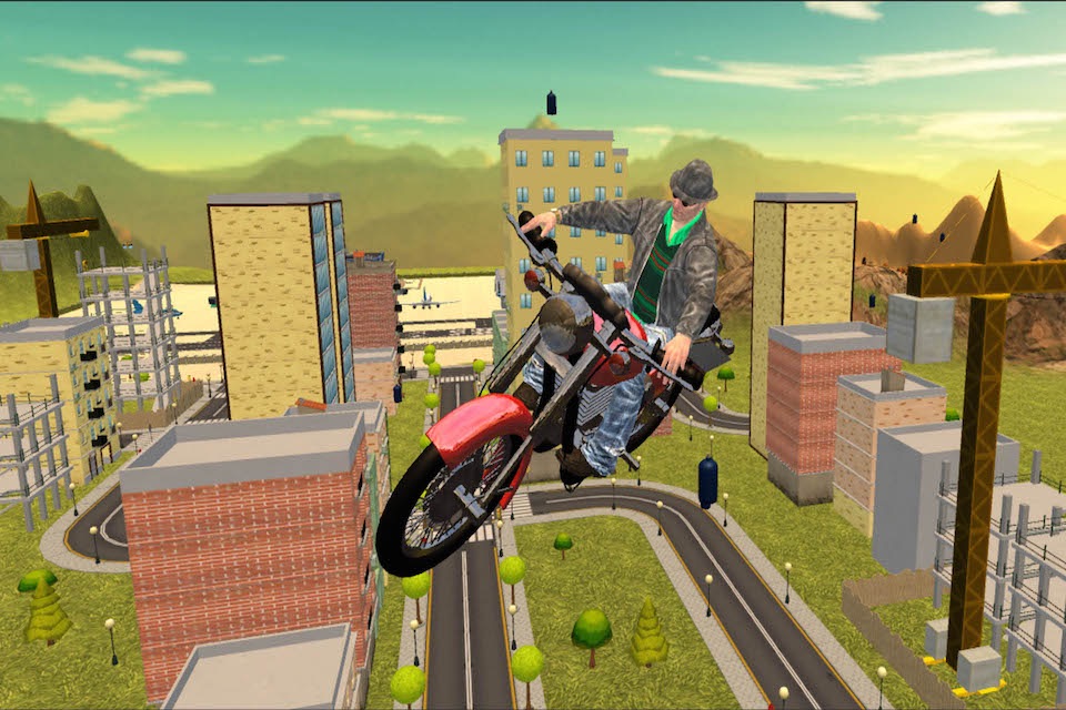Flying Moto Bike Driving Simulator 2016 screenshot 2