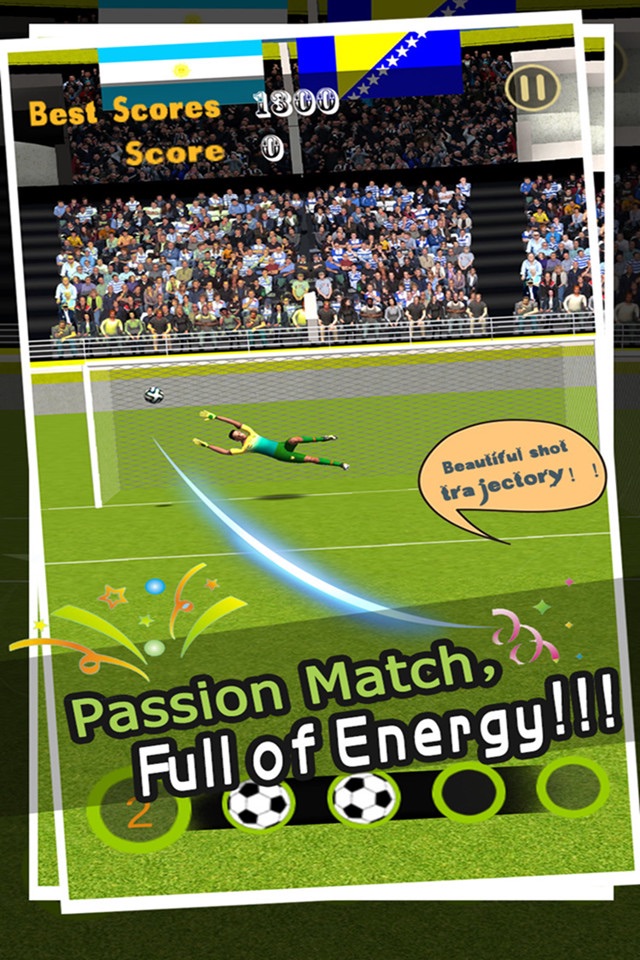 Flick Soccer Free Kick - GoalKeeper Football Manager screenshot 2