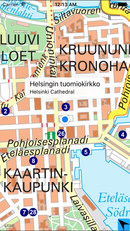 Map of Helsinki by Fioni