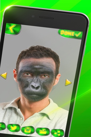 Monkey Face Photo Montage – Funny Animal Face Changer with Crazy Camera Stickers HD Free screenshot 2