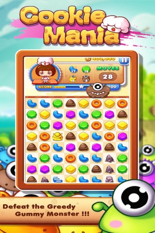 Cookie Crush Mania - 3 match puzzle splash game screenshot 4