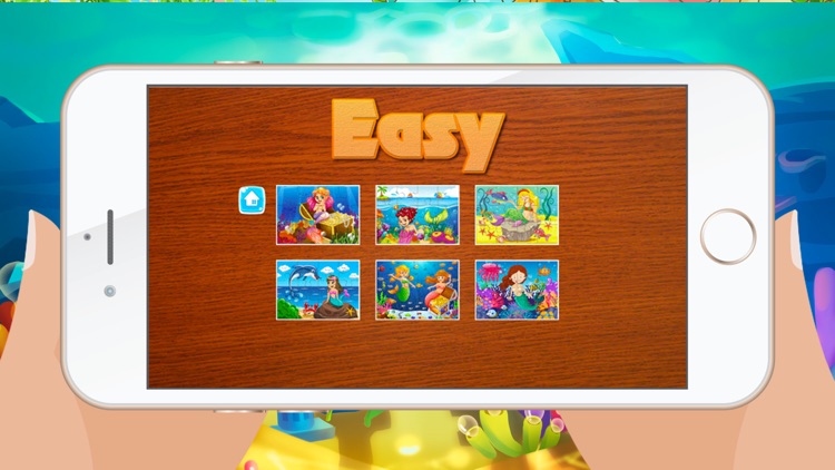 Mermaid Games for kids - Cute Princess Train Jigsaw Puzzles for Preschool and Toddlers