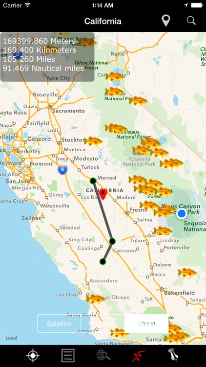 California: Lakes and Fishes