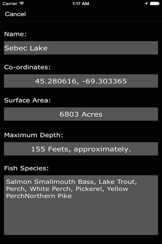 Maine: Lakes and Fishes screenshot 3