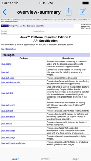 Java Platform, Standard Edition 7 API Specification(圖1)-速報App