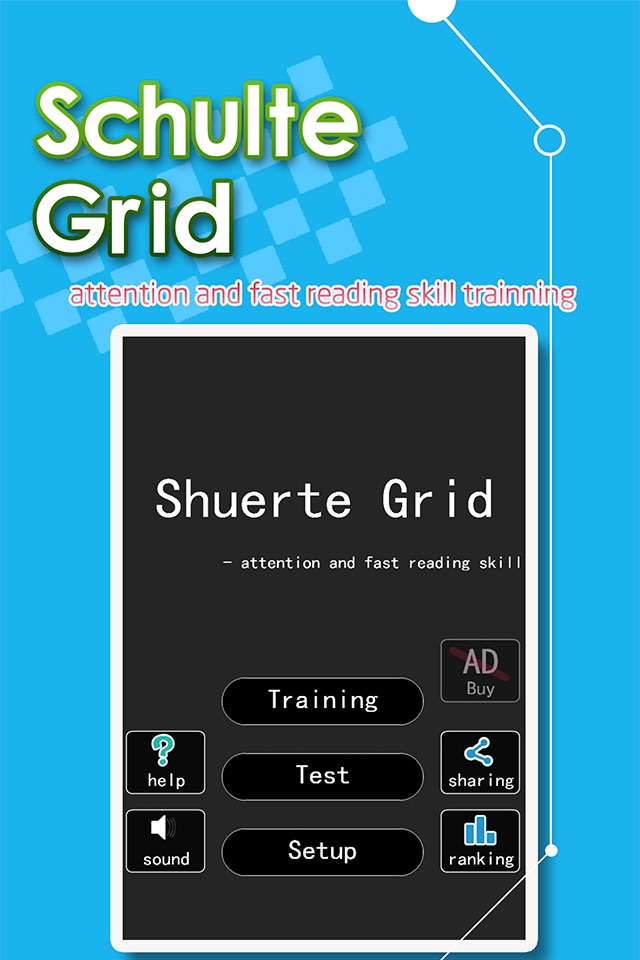 Schulte Grid -attention and fast reading skill trainning screenshot 4