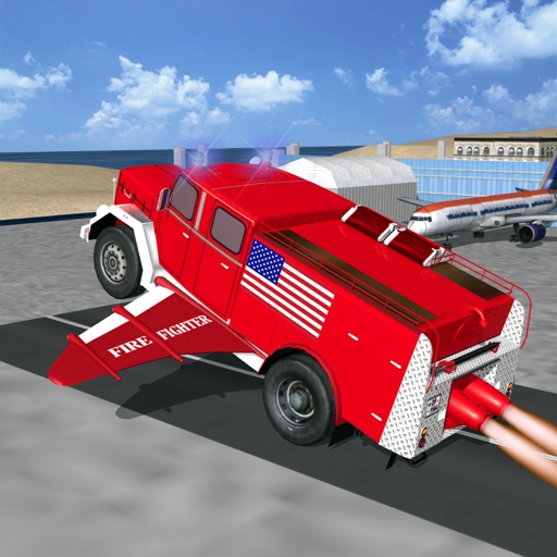 Flying Firefighter Truck simulator 2016 Real City Hero Icon