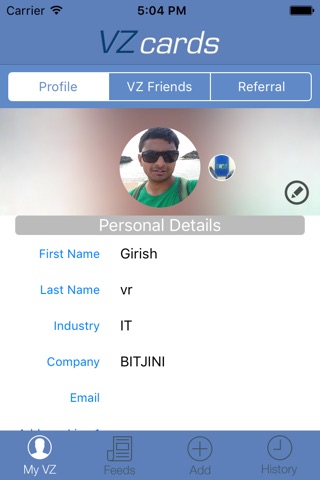 VZCARDS screenshot 3