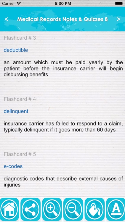 Medical Records Test Bank & Exam Review App : 1200 Study Notes, flashcards, Concepts & Practice Quiz