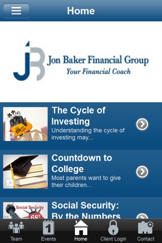 Jon Baker Financial Group screenshot 2