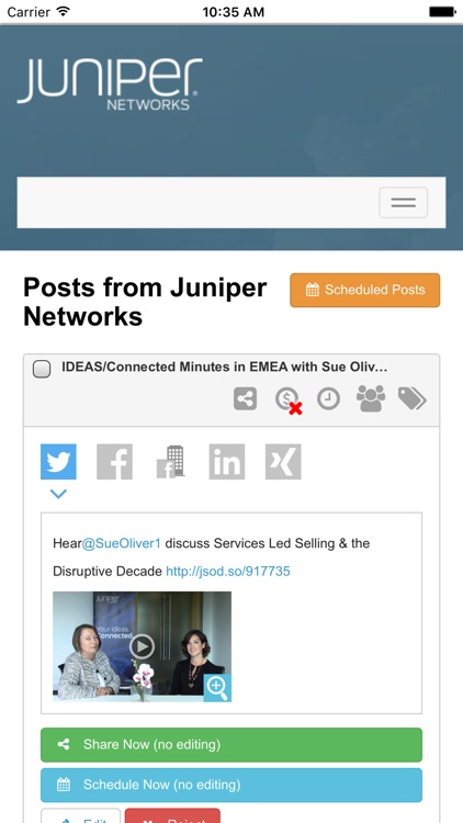 Juniper Networks Social On Demand