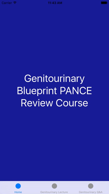 Genitourinary Blueprint PANCE PANRE Review Course (Lecture  & Questions)