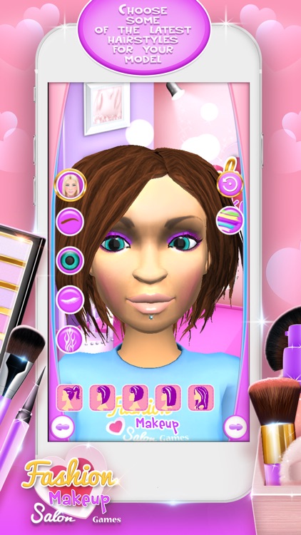 Fashion Makeup Salon Games 3D: Celebrity Makeover and Beauty