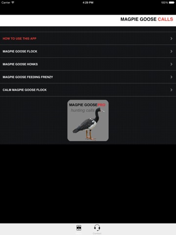 REAL Magpie Goose Calls - Hunting Calls for Magpie Geese -- (ad free) BLUETOOTH COMPATIBLE screenshot 2