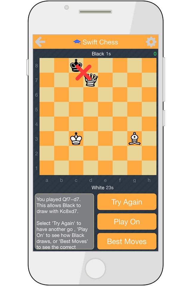 Swift Chess: Endgame Puzzles (Lite Version) screenshot 3