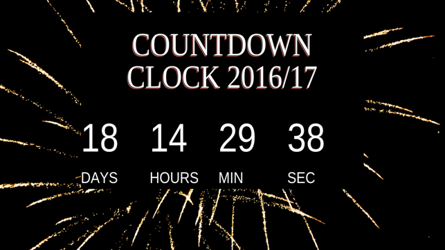 New Years Countdown Clock