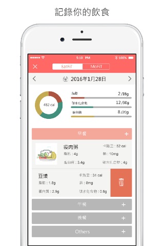 FiToBe Lite- 健康瘦身與增重&卡路里管理 screenshot 2