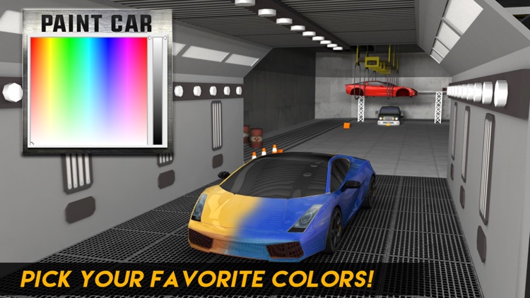 Multi Level Sports Car Parking Simulator 2 Auto Paint Garage Real Driving Game By Techving - Car Paint Color Simulator App