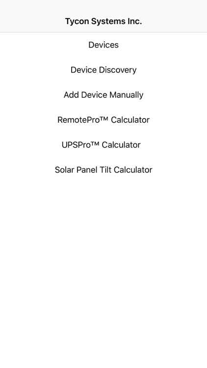 Tycon Remote Power Calculator