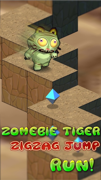 Zombie Tiger Jumpy Run 3D - undead animal racing