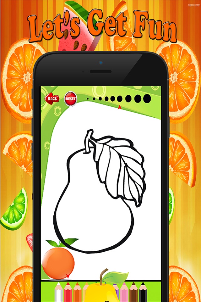 Fruit Vegetable Paint and Coloring Book: Learning Skill The Best of Fun Games Free For Kids screenshot 3