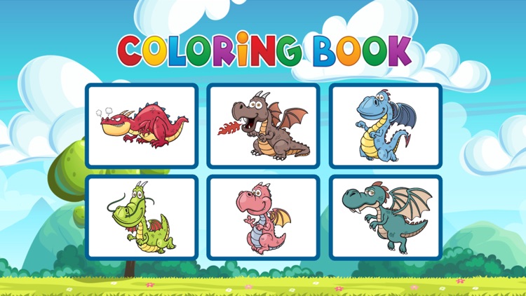 Dragon Coloring Book - Painting Game for Kids