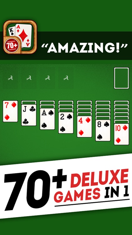 Solitaire 70+ Card Games in 1 Premium Version : Tripeaks, Klondike, Hearts, Pyramid, Plus More! screenshot-3