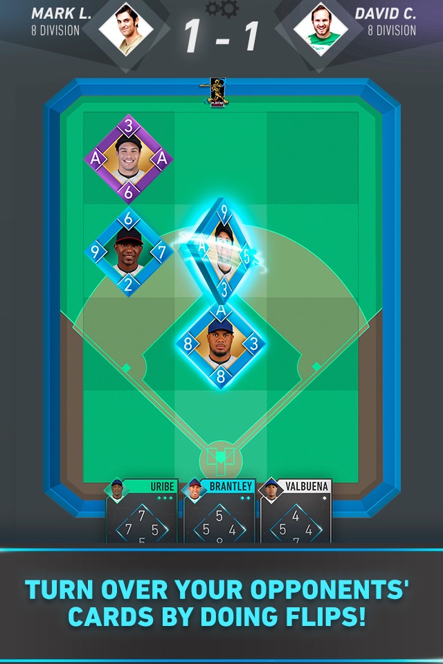 Flip Baseball: official MLBPA card game screenshot 2