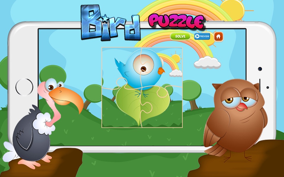 Free Online Games for Kids - Birds Jigsaw Puzzles screenshot 2