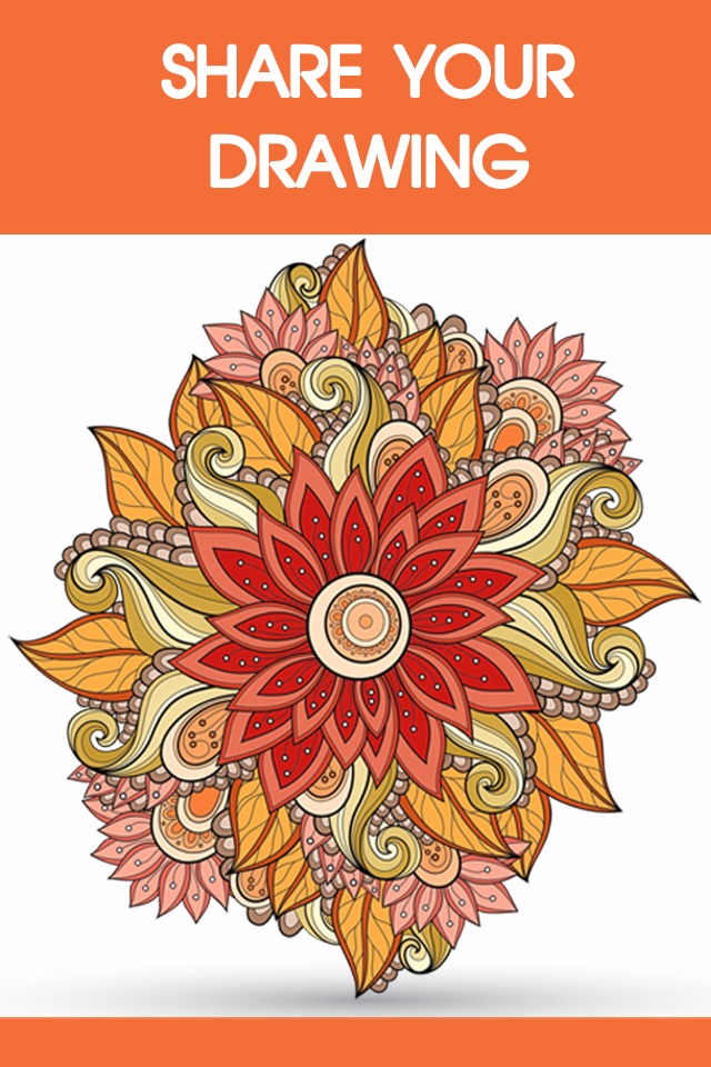 Adult Coloring Book : Free Mandala Color Therapy and Stress Relieving Pages for Adults screenshot 3