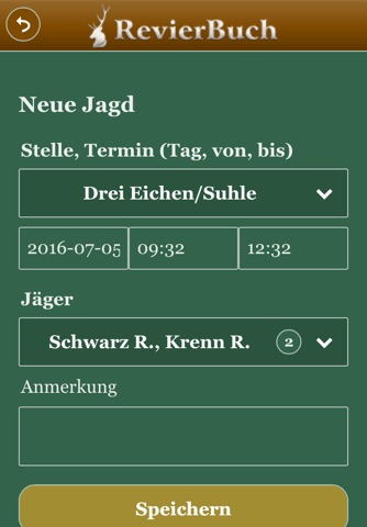 RevierBuch screenshot 4