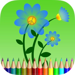 Flower Coloring Book - Learn drawing and painting for kids
