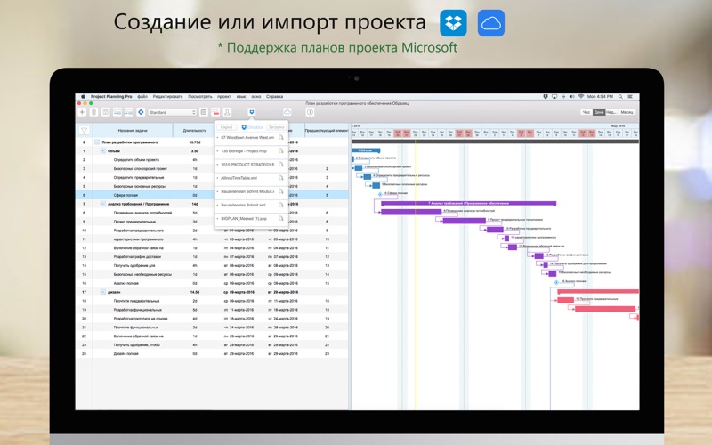 Скриншот из Project Planning Pro