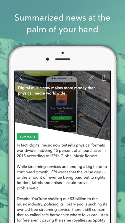 Summit - Summarized News Reader screenshot-0