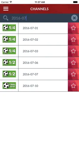 Game screenshot Matchs Euro 2016 - All Football Matches Dates in Live hack