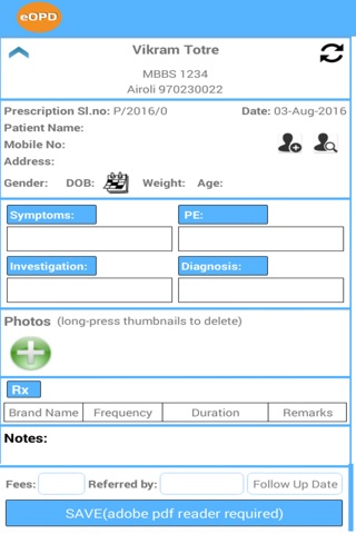 eOPD - for Doctors (full) screenshot 2