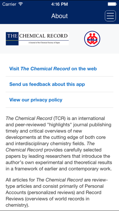 The Chemical Record screenshot1