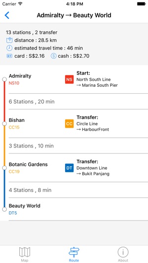 SingaporeGo - 2016 MRT LRT Offline Tools FREE(圖2)-速報App