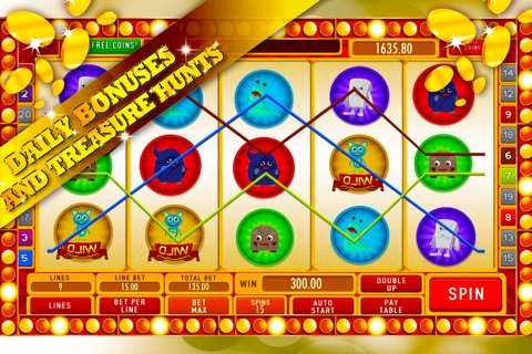 Fierce Creature Slots: Spin the fortunate Monster Wheel and earn double bonuses screenshot 3