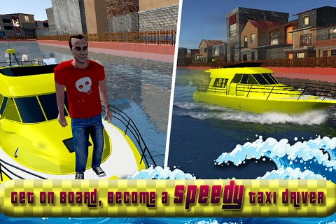Modern Water Taxi Simulator 3D: Enjoy Real fast Cab driver Service screenshot 2